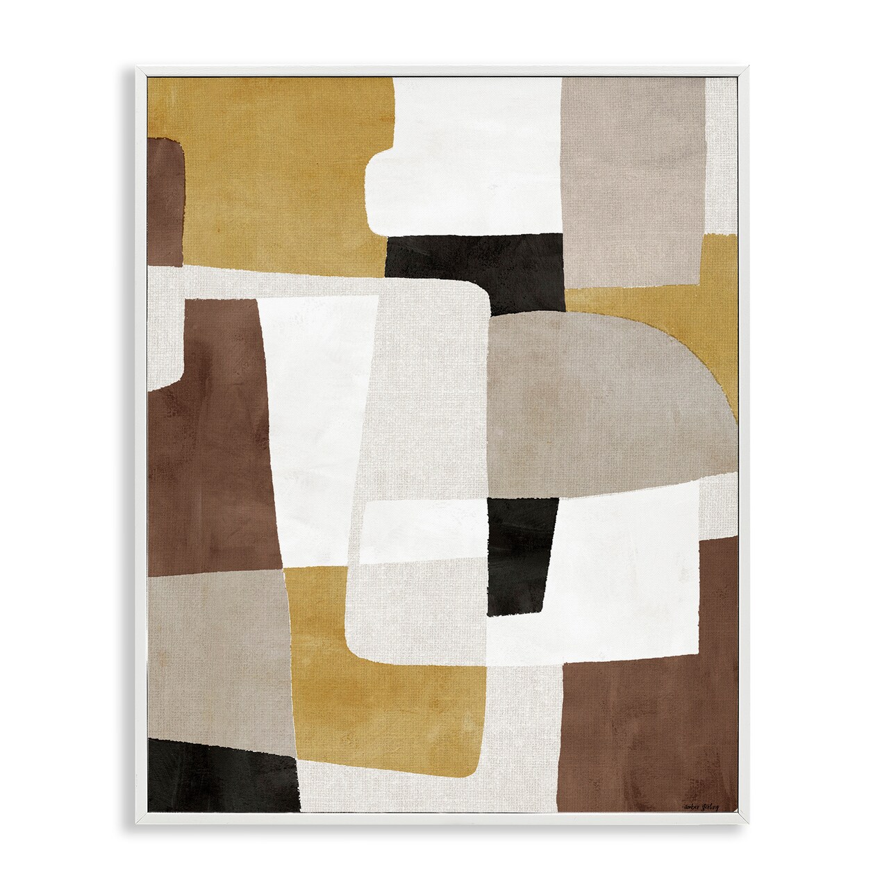 Stupell Industries Funky Boho Geometric Shapes Framed Giclee Design by Amber Sterling